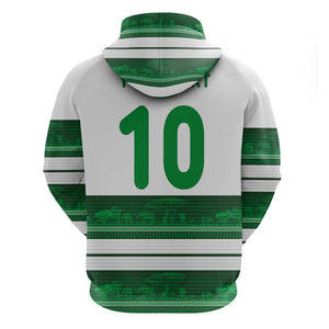 Custom Zimbabwe Rugby Zip Hoodie African Heritage Edition - African Pride