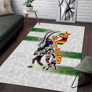 Zimbabwe Rugby The Champions 2025 Area Rug Sables-Warriors of Africa - African Pride