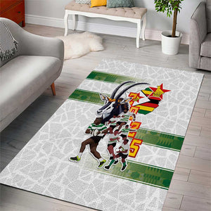 Zimbabwe Rugby The Champions 2025 Area Rug Sables-Warriors of Africa - African Pride