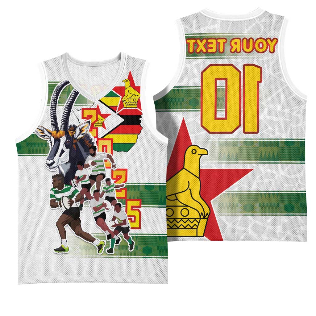 Custom Zimbabwe Rugby The Champions 2025 Basketball Jersey Sables-Warriors of Africa - African Pride
