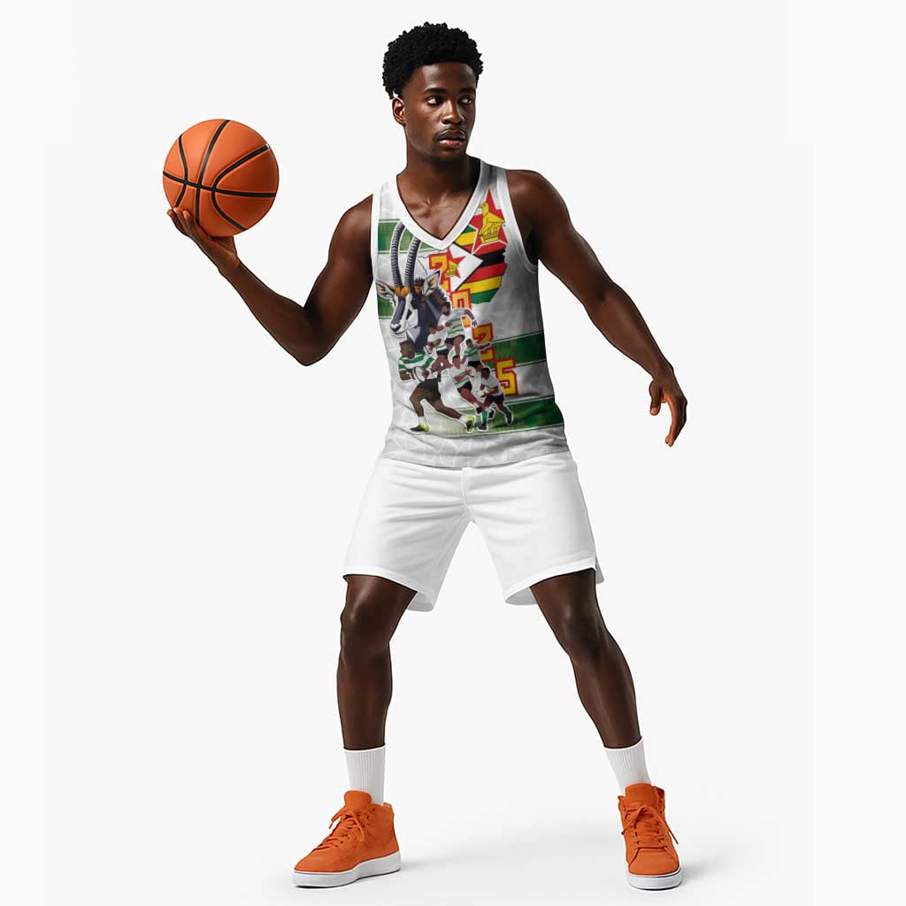 Custom Zimbabwe Rugby The Champions 2025 Basketball Jersey Sables-Warriors of Africa - African Pride
