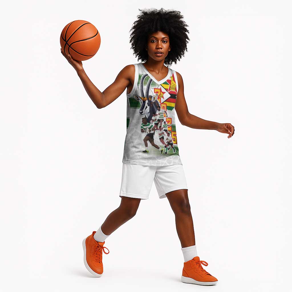Custom Zimbabwe Rugby The Champions 2025 Basketball Jersey Sables-Warriors of Africa - African Pride