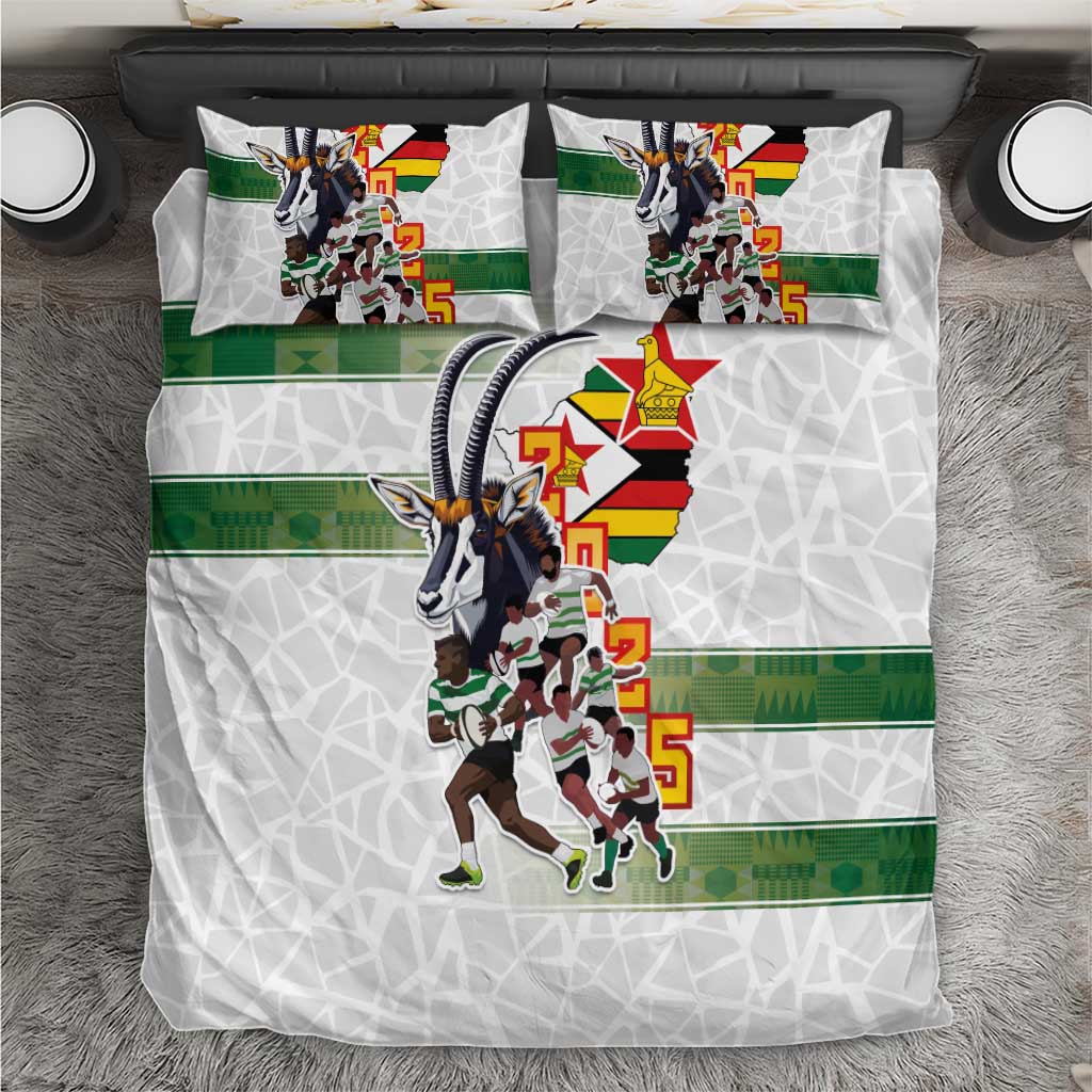 Zimbabwe Rugby The Champions 2025 Bedding Set Sables-Warriors of Africa - African Pride