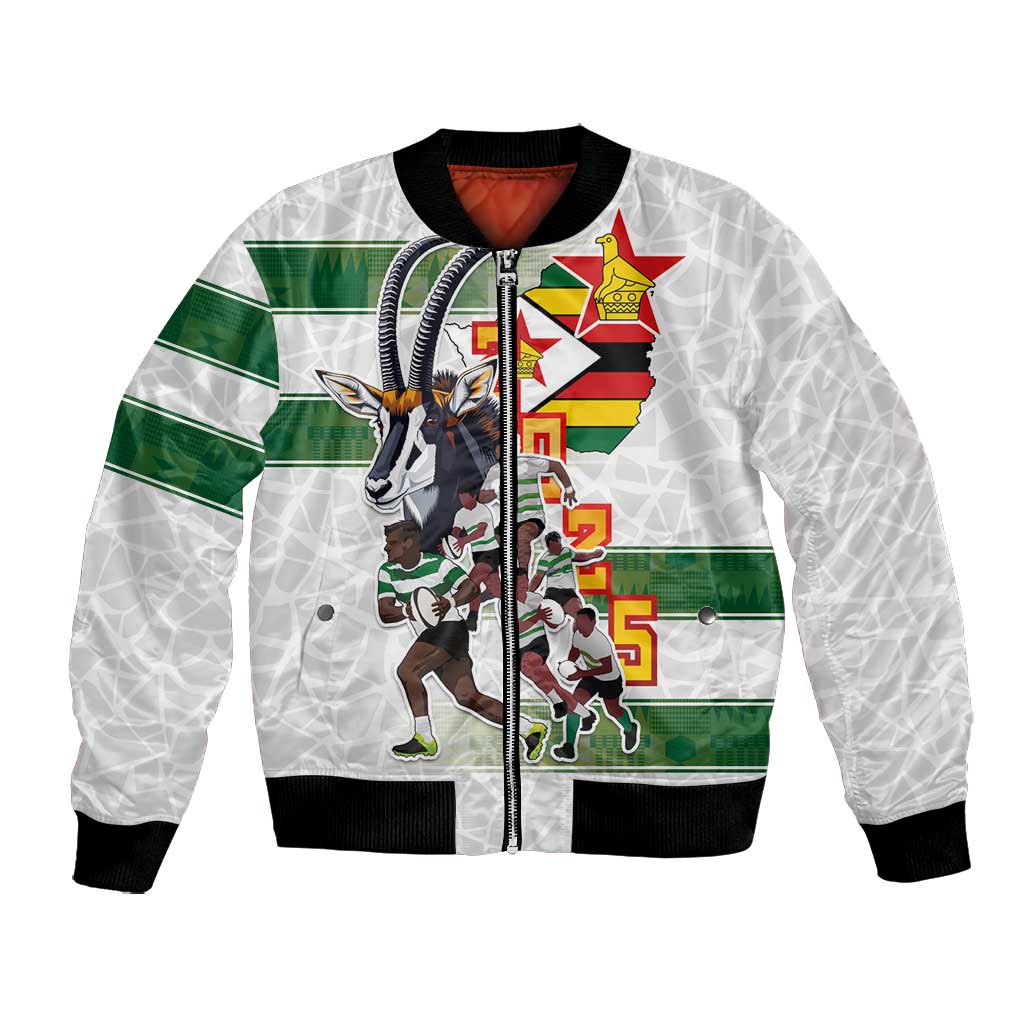 Custom Zimbabwe Rugby The Champions 2025 Bomber Jacket Sables-Warriors of Africa - African Pride