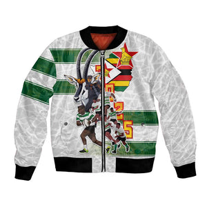 Custom Zimbabwe Rugby The Champions 2025 Bomber Jacket Sables-Warriors of Africa - African Pride