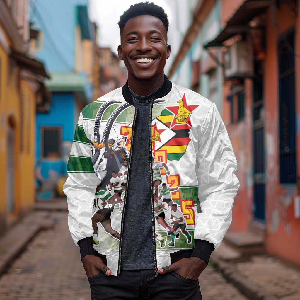 Custom Zimbabwe Rugby The Champions 2025 Bomber Jacket Sables-Warriors of Africa - African Pride