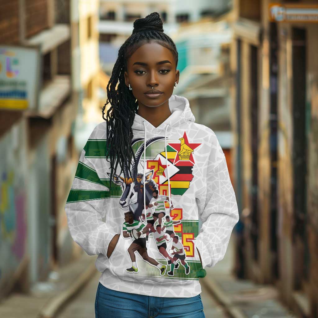 Custom Zimbabwe Rugby The Champions 2025 Hoodie Sables-Warriors of Africa - African Pride