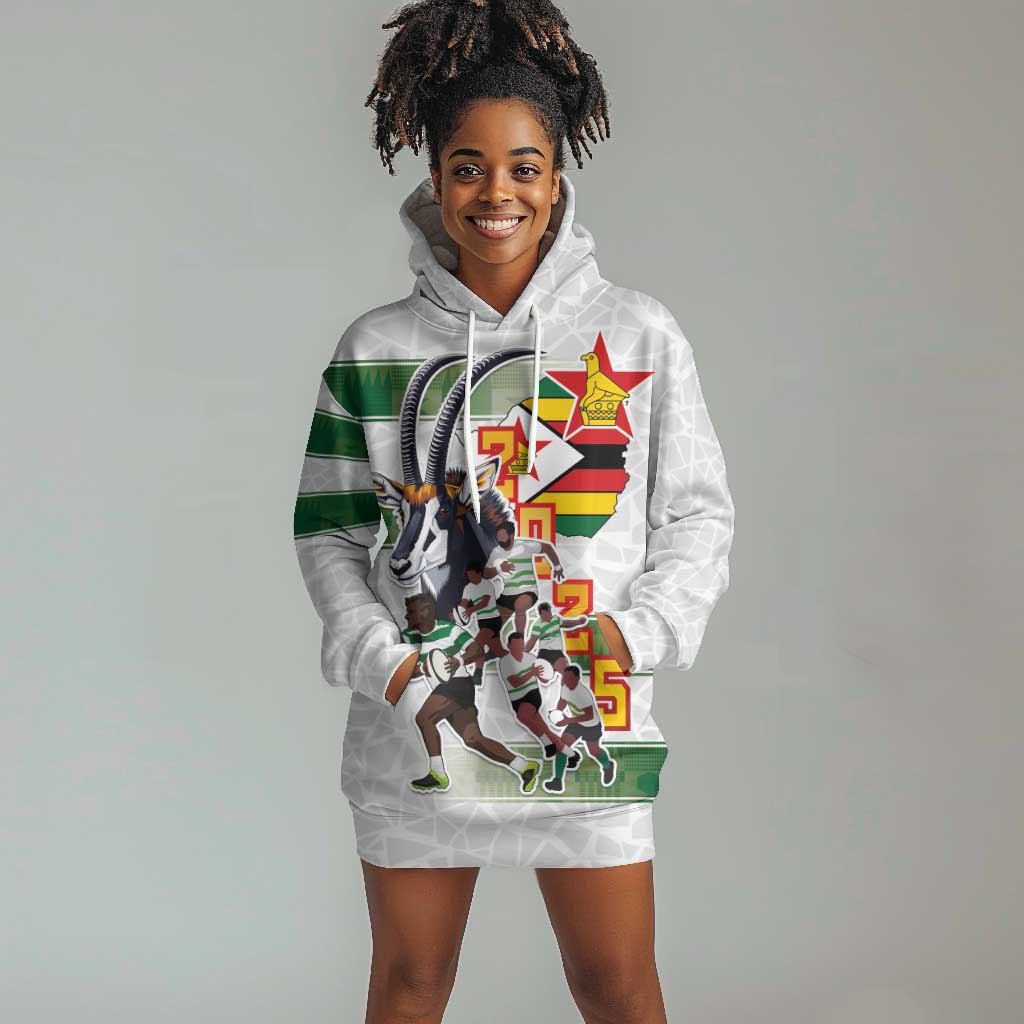 Custom Zimbabwe Rugby The Champions 2025 Hoodie Dress Sables-Warriors of Africa - African Pride