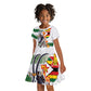Custom Zimbabwe Rugby The Champions 2025 Kid Short Sleeve Dress Sables-Warriors of Africa - African Pride