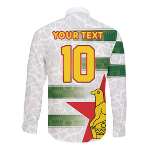 Custom Zimbabwe Rugby The Champions 2025 Long Sleeve Button Shirt Sables-Warriors of Africa - African Pride