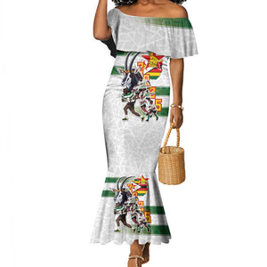 Custom Zimbabwe Rugby The Champions 2025 Mermaid Dress Sables-Warriors of Africa - African Pride