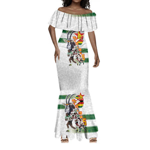 Custom Zimbabwe Rugby The Champions 2025 Mermaid Dress Sables-Warriors of Africa - African Pride