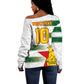Custom Zimbabwe Rugby The Champions 2025 Off Shoulder Sweater Sables-Warriors of Africa - African Pride