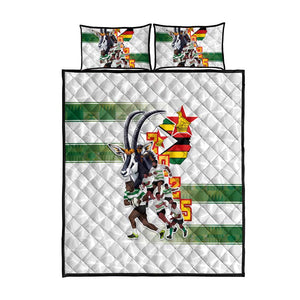 Zimbabwe Rugby The Champions 2025 Quilt Bed Set Sables-Warriors of Africa - African Pride