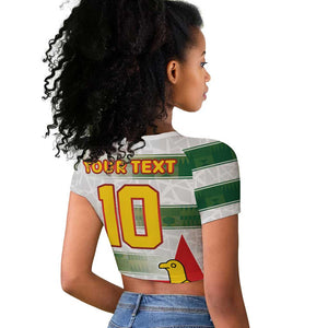Custom Zimbabwe Rugby The Champions 2025 Raglan Cropped T shirt Sables-Warriors of Africa - African Pride