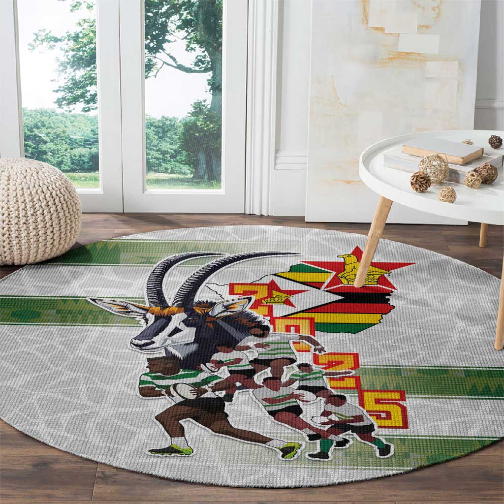 Zimbabwe Rugby The Champions 2025 Round Carpet Sables-Warriors of Africa - African Pride
