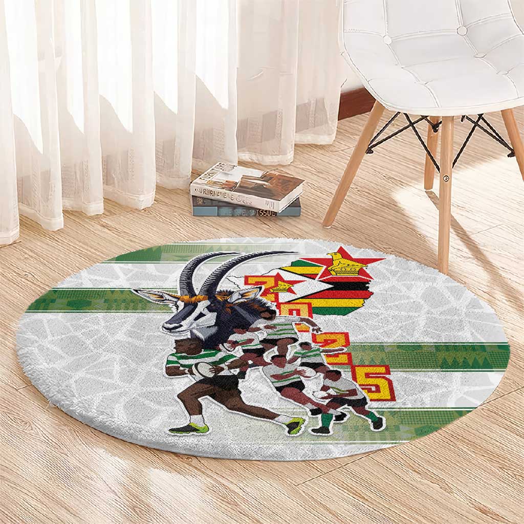 Zimbabwe Rugby The Champions 2025 Round Carpet Sables-Warriors of Africa - African Pride