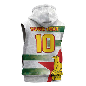 Custom Zimbabwe Rugby The Champions 2025 Sleeveless Zip Hoodie Sables-Warriors of Africa - African Pride