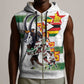 Custom Zimbabwe Rugby The Champions 2025 Sleeveless Zip Hoodie Sables-Warriors of Africa - African Pride