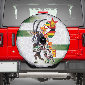 Zimbabwe Rugby The Champions 2025 Spare Tire Cover Sables-Warriors of Africa - African Pride