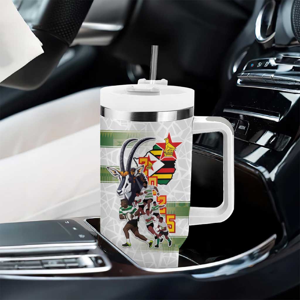 Zimbabwe Rugby The Champions 2025 Tumbler With Handle Sables-Warriors of Africa - African Pride