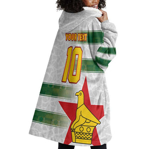 Custom Zimbabwe Rugby The Champions 2025 Wearable Blanket Hoodie Sables-Warriors of Africa - African Pride