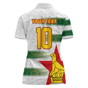 Custom Zimbabwe Rugby The Champions 2025 Women Polo Shirt Sables-Warriors of Africa - African Pride