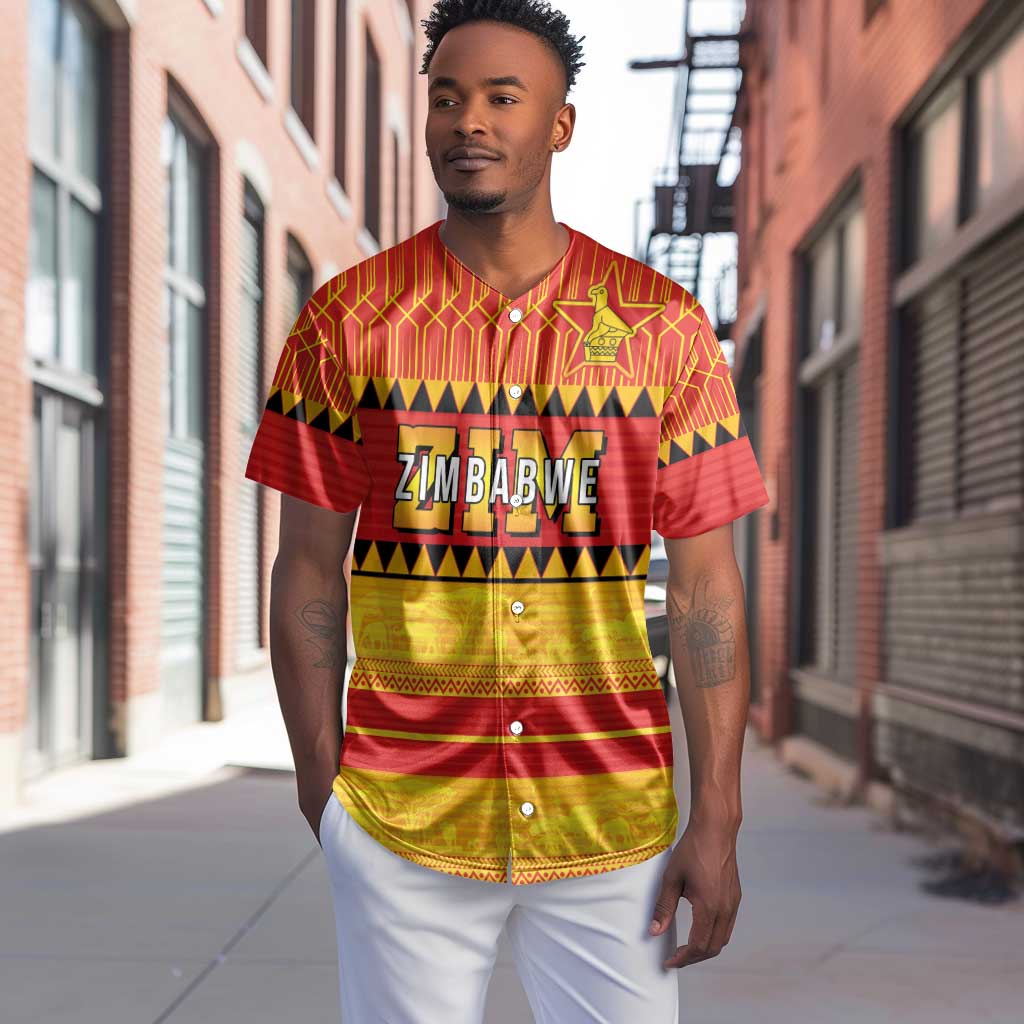 Custom Zimbabwe Cricket Baseball Jersey African Heritage Edition - African Pride