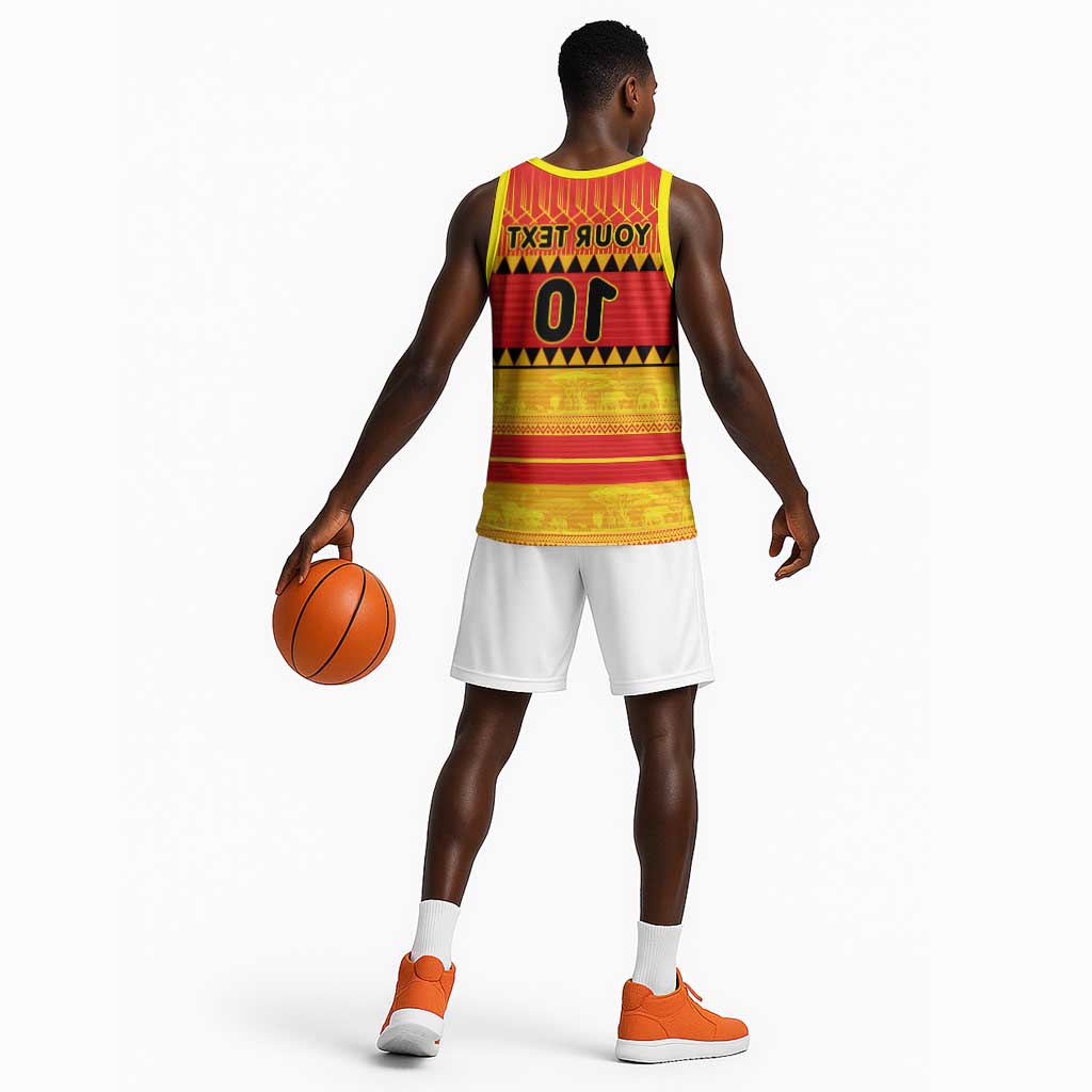 Custom Zimbabwe Cricket Basketball Jersey African Heritage Edition - African Pride