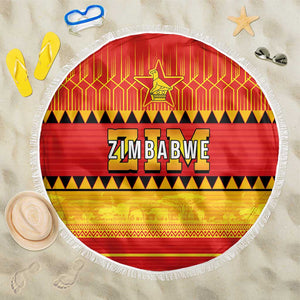 Zimbabwe Cricket Beach Blanket African Heritage Edition - African Pride
