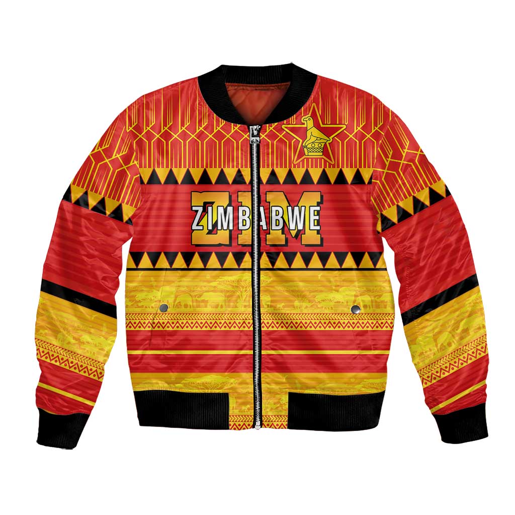 Custom Zimbabwe Cricket Bomber Jacket African Heritage Edition - African Pride