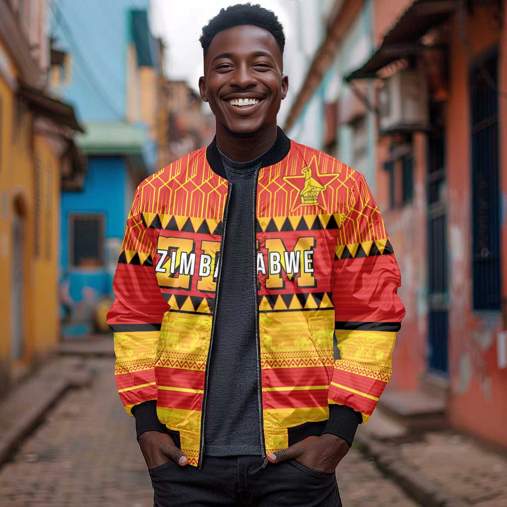 Custom Zimbabwe Cricket Bomber Jacket African Heritage Edition - African Pride