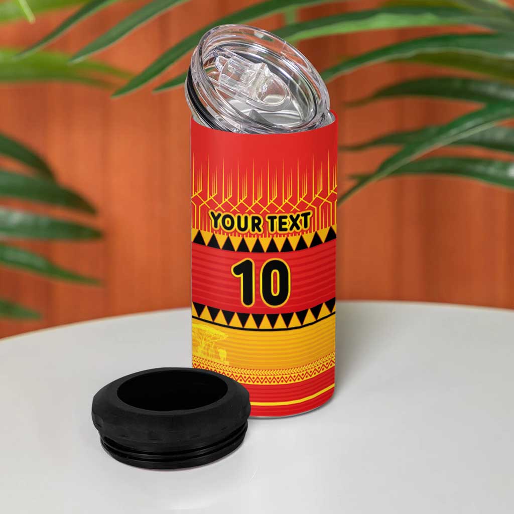 Custom Zimbabwe Cricket 4 in 1 Can Cooler Tumbler African Heritage Edition - African Pride