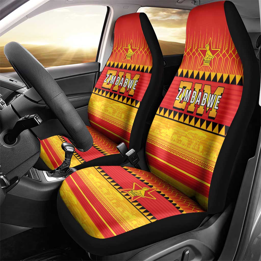 Zimbabwe Cricket Car Seat Cover African Heritage Edition - African Pride