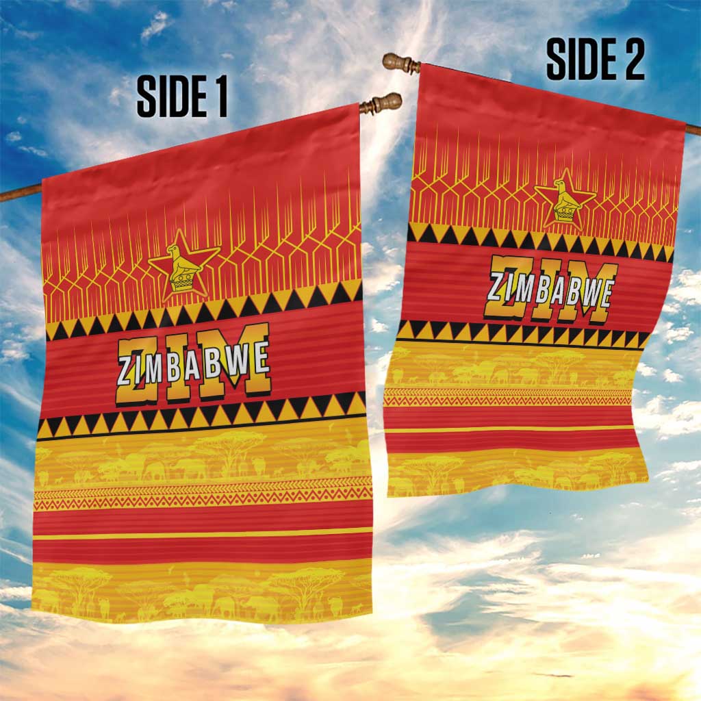 Zimbabwe Cricket Garden Flag African Heritage Edition - African Pride