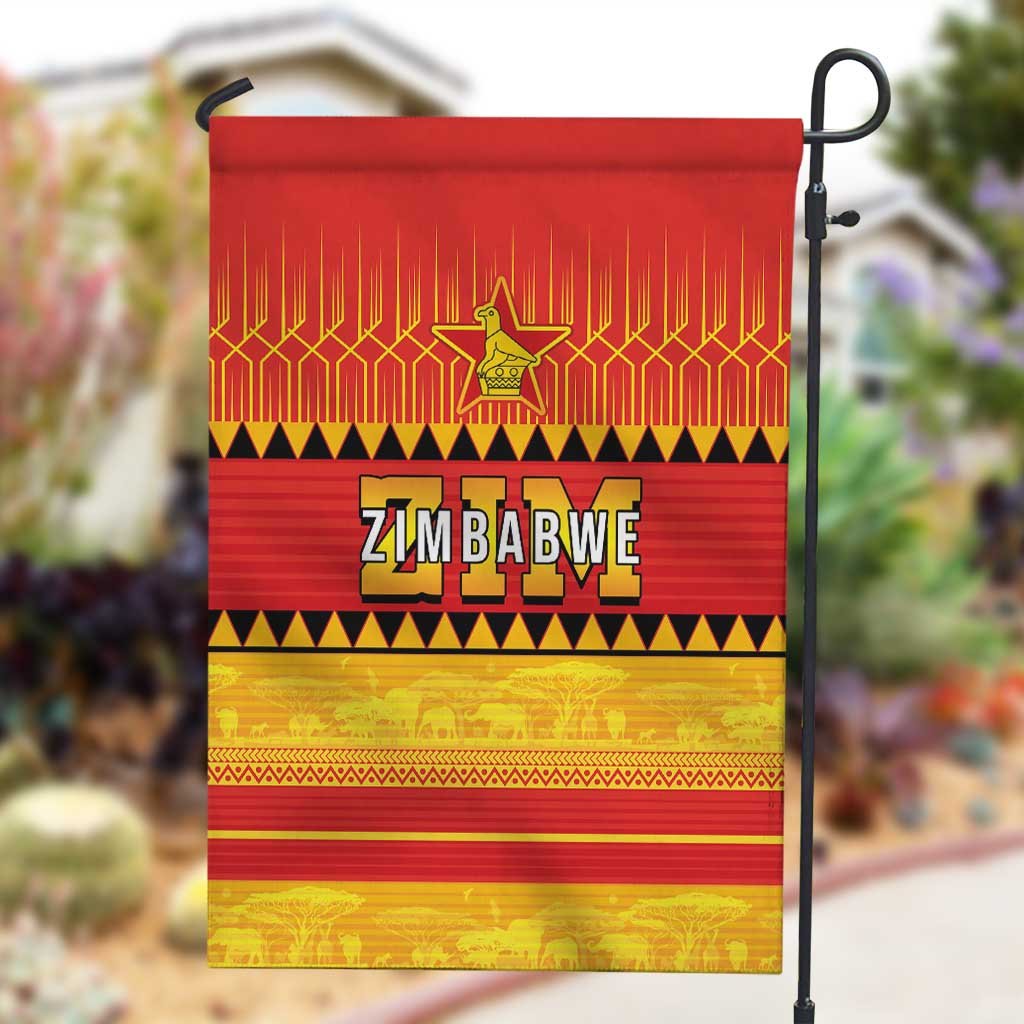Zimbabwe Cricket Garden Flag African Heritage Edition - African Pride