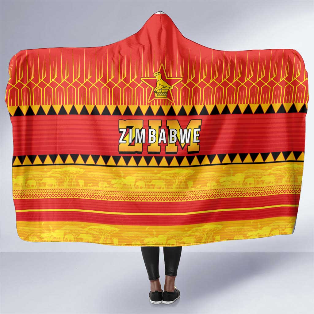 Zimbabwe Cricket Hooded Blanket African Heritage Edition - African Pride