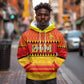Custom Zimbabwe Cricket Hoodie African Heritage Edition - African Pride