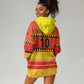 Custom Zimbabwe Cricket Hoodie Dress African Heritage Edition - African Pride