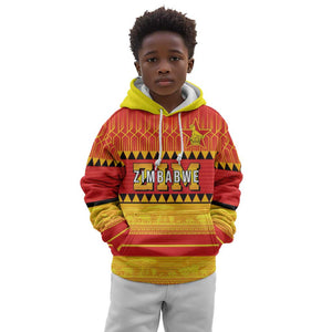 Custom Zimbabwe Cricket Kid Hoodie African Heritage Edition - African Pride