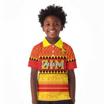 Custom Zimbabwe Cricket Kid Polo Shirt African Heritage Edition - African Pride