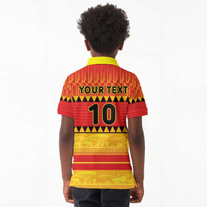 Custom Zimbabwe Cricket Kid Polo Shirt African Heritage Edition - African Pride