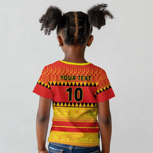 Custom Zimbabwe Cricket Kid T shirt African Heritage Edition - African Pride