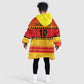 Custom Zimbabwe Cricket Kid Wearable Blanket Hoodie African Heritage Edition - African Pride