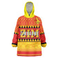 Custom Zimbabwe Cricket Kid Wearable Blanket Hoodie African Heritage Edition - African Pride