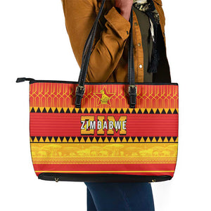 Zimbabwe Cricket Leather Tote Bag African Heritage Edition - African Pride