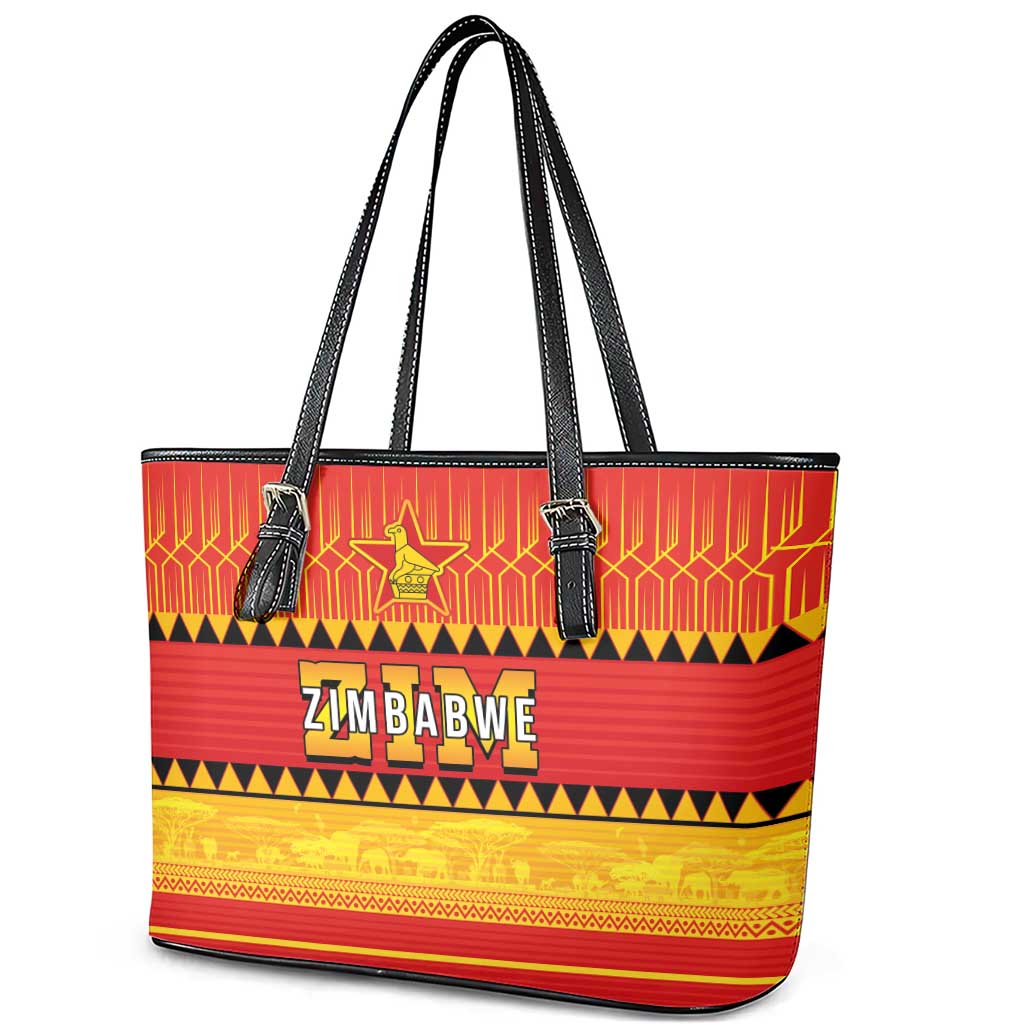 Zimbabwe Cricket Leather Tote Bag African Heritage Edition - African Pride