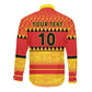 Custom Zimbabwe Cricket Long Sleeve Button Shirt African Heritage Edition - African Pride