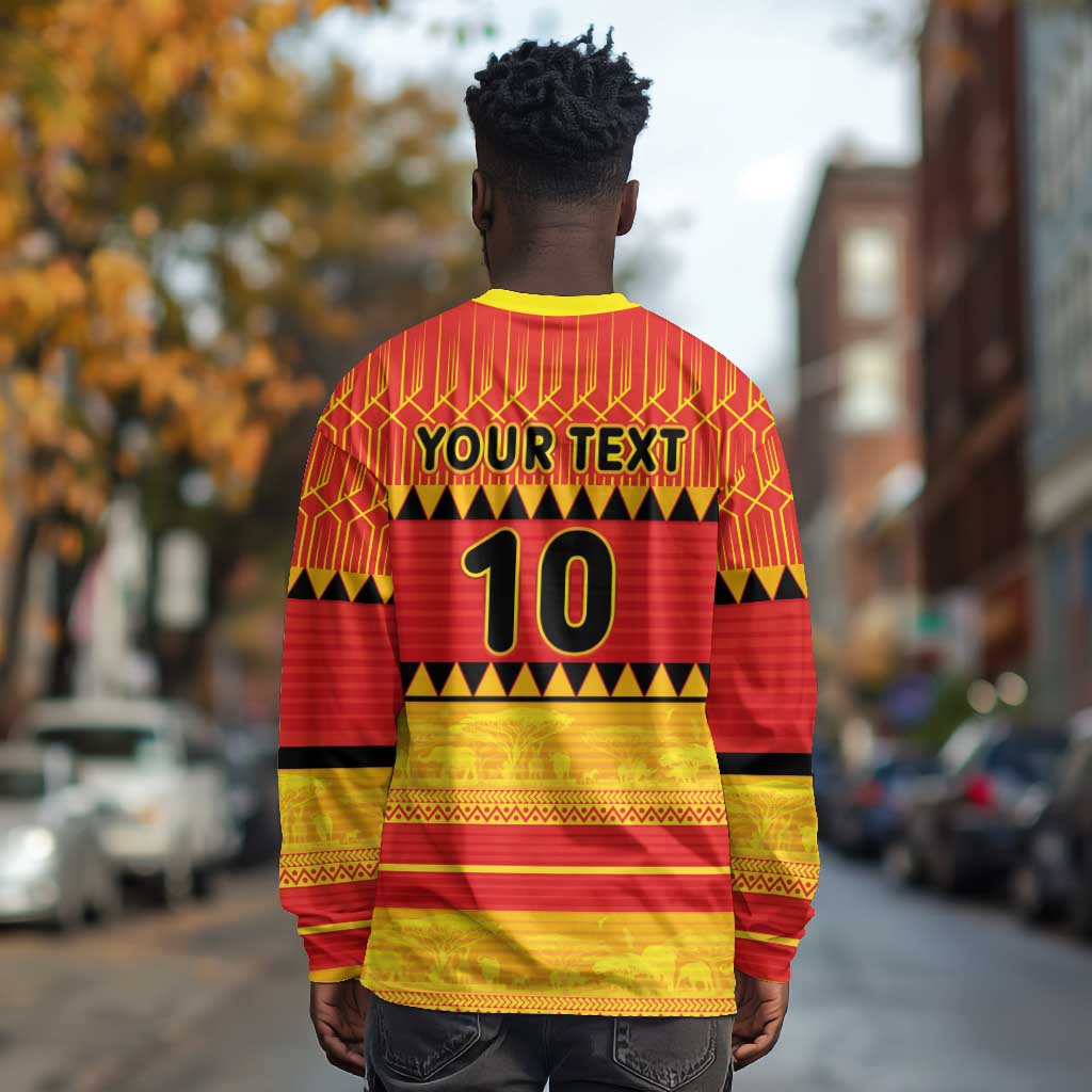 Custom Zimbabwe Cricket Long Sleeve Shirt African Heritage Edition - African Pride
