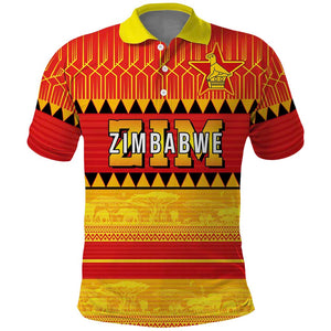 Custom Zimbabwe Cricket Polo Shirt African Heritage Edition - African Pride